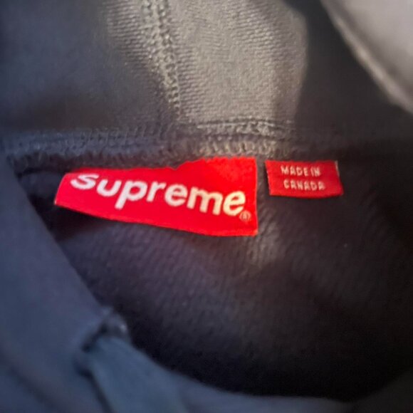 Supreme Men's Navy Hoodie - Picture 3 of 3